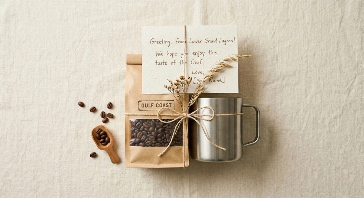 Coffee gift set with mug and card